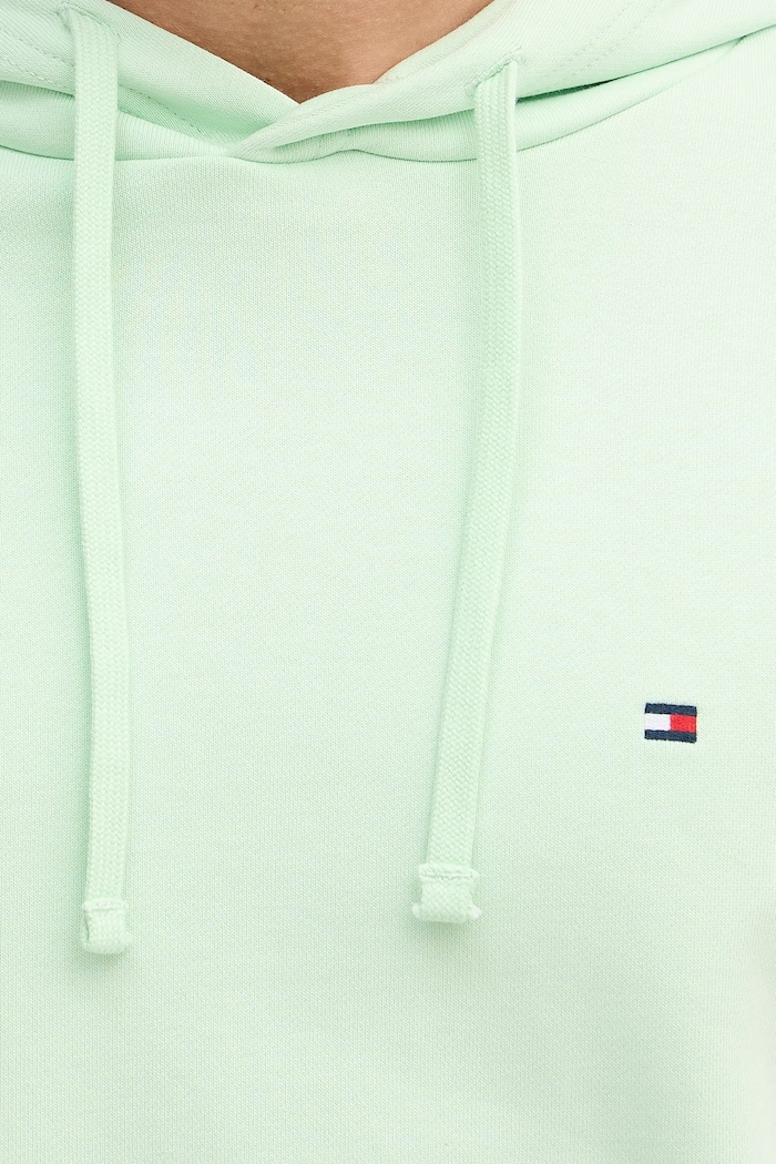 Tommy Hilfiger hanorac cu glugă bărbați din bumbac MW0MW37235 verde
