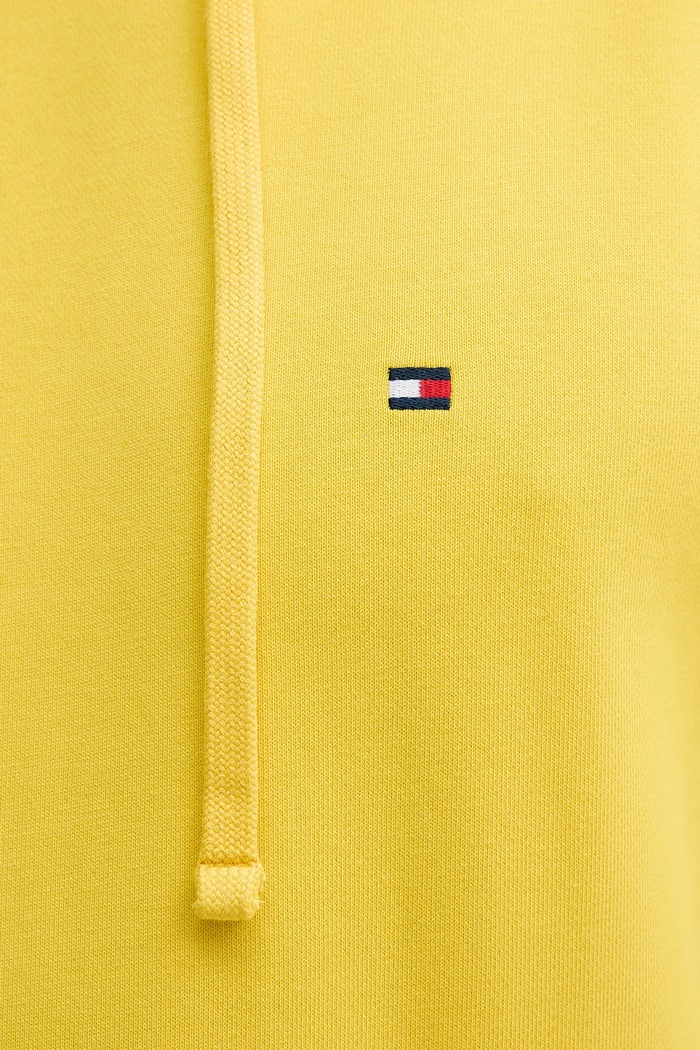 Tommy Hilfiger Hanorac cu glugă bărbătesc din bumbac MW0MW37235 galben