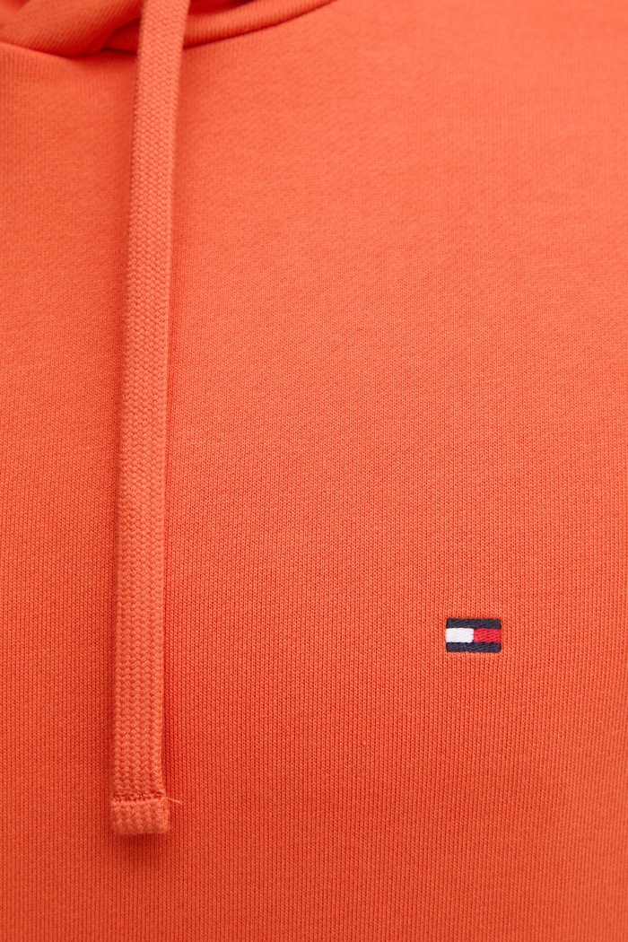 Tommy Hilfiger bluza z kapturem męska bawełniana MW0MW37235 pomarańczowy