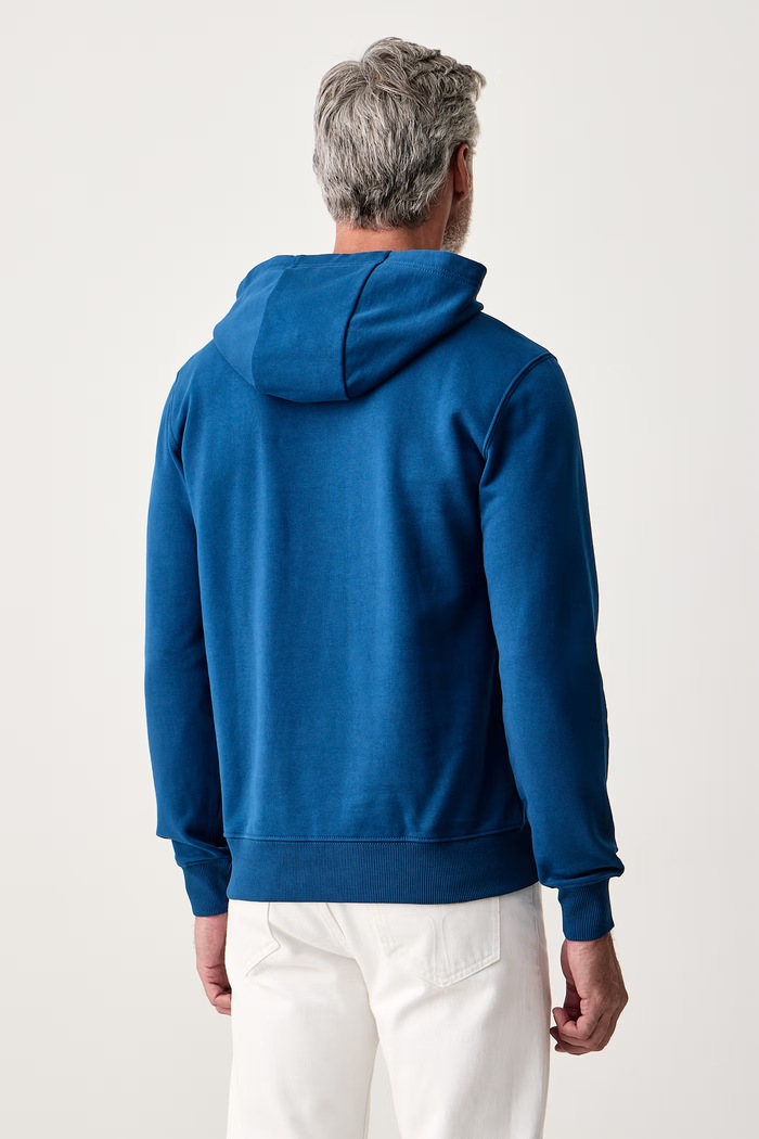 Odzież Tommy Hilfiger Bluza z kapturem męska bawełniana MW0MW37235 niebieski