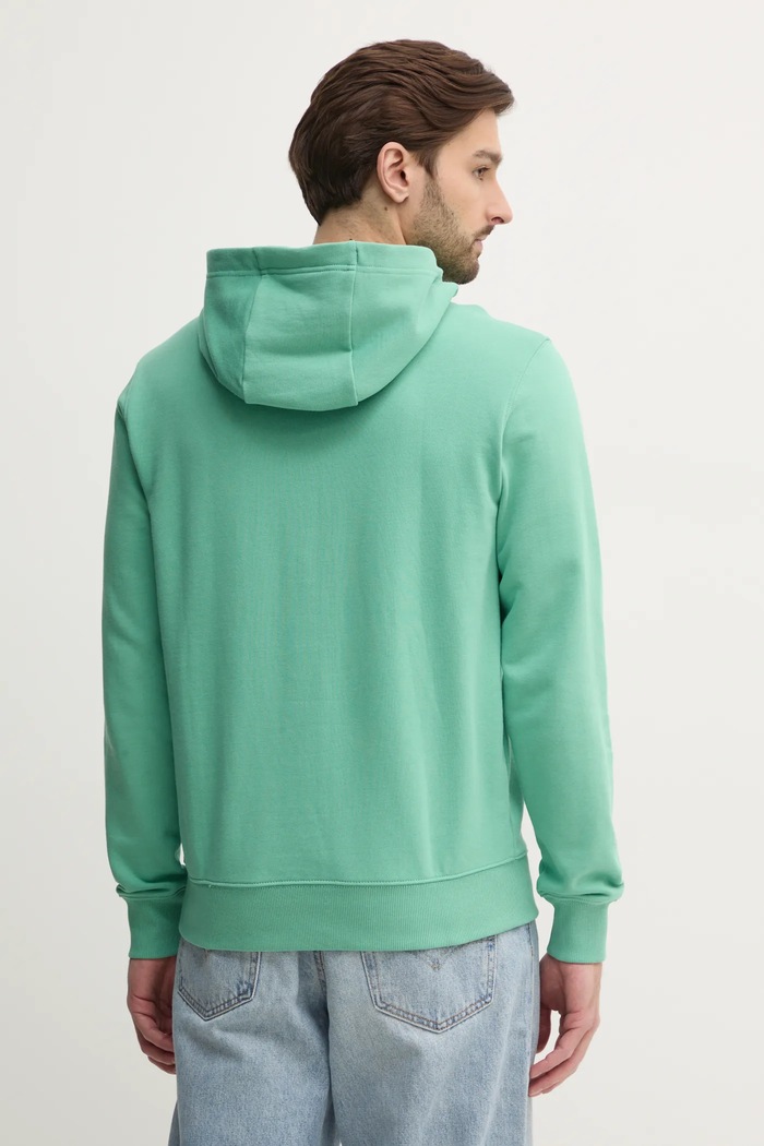 Îmbrăcăminte Tommy Hilfiger hanorac cu glugă bărbătesc din bumbac MW0MW37235 verde