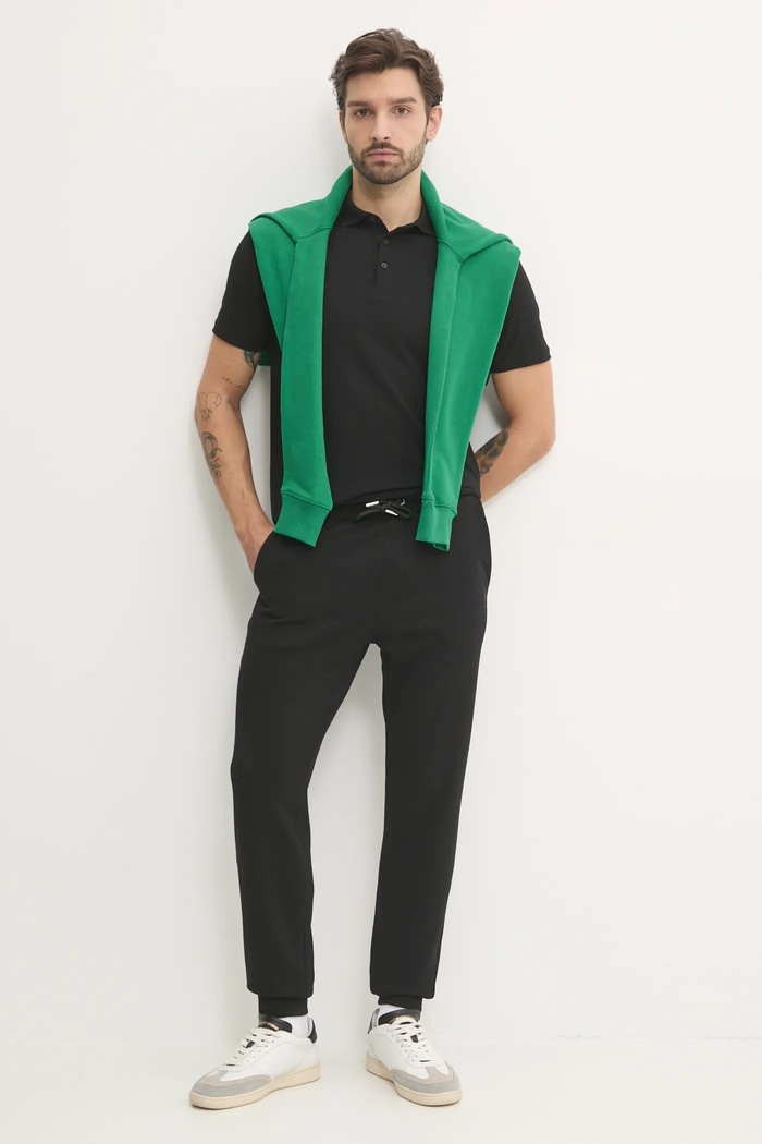 Tommy Hilfiger mikina s kapucňou pánska bavlnená MW0MW37235 zelená SS26