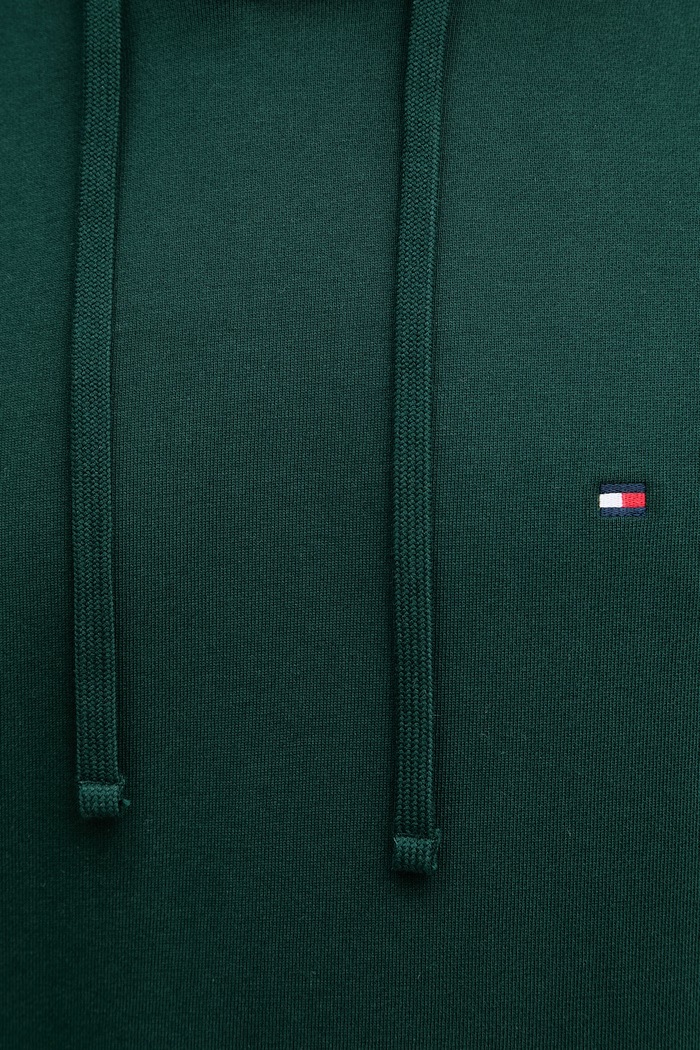 Tommy Hilfiger Hanorac cu glugă bărbați din bumbac MW0MW37235 verde