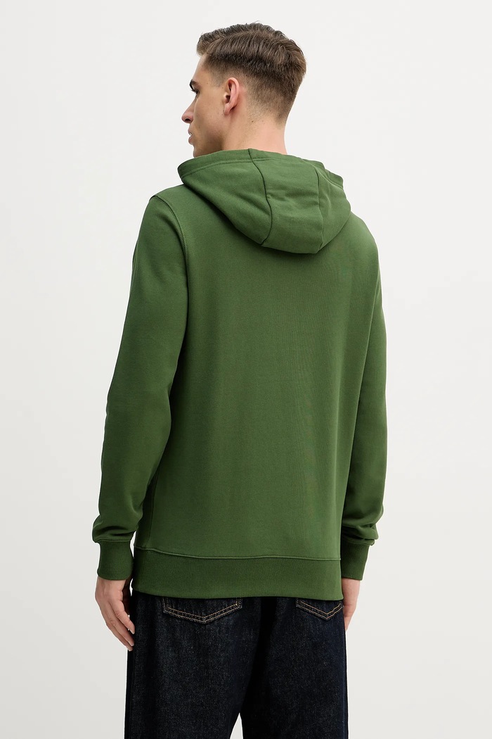 Îmbrăcăminte Tommy Hilfiger hanorac cu glugă bărbați din bumbac MW0MW37235 verde