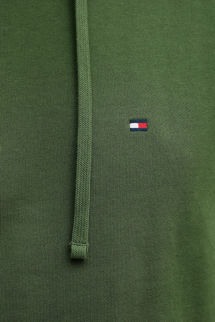 Tommy Hilfiger hanorac cu glugă bărbați din bumbac MW0MW37235 verde