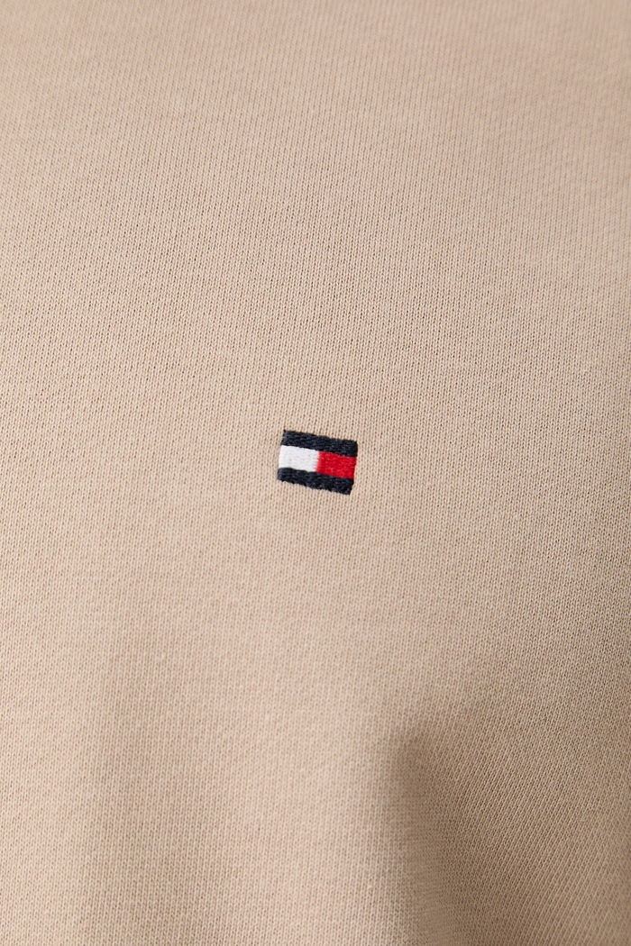 Tommy Hilfiger μπλούζα ανδρική βαμβακερή MW0MW37237 μπεζ