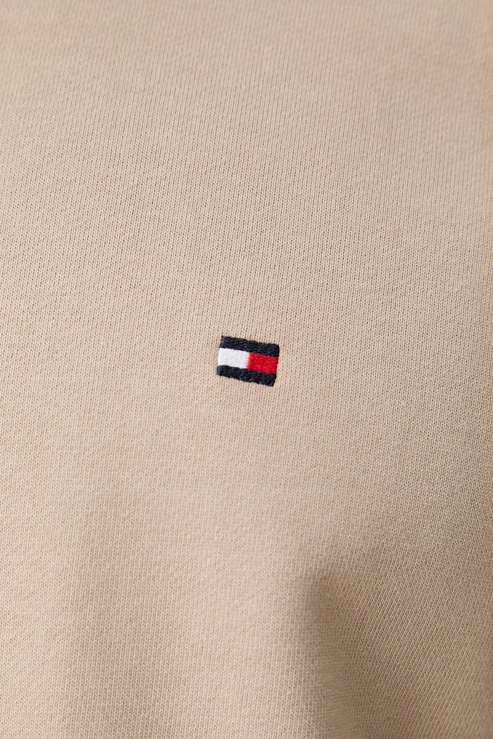 Tommy Hilfiger μπλούζα ανδρική βαμβακερή MW0MW37237 μπεζ