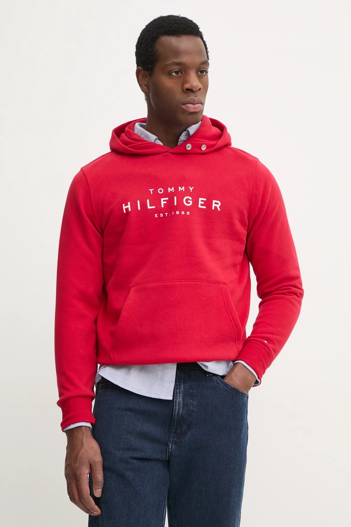 Mikina Tommy Hilfiger červená MW0MW37455
