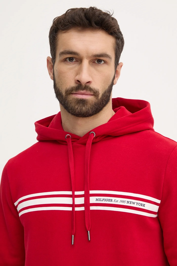 Mikina Tommy Hilfiger červená MW0MW38332