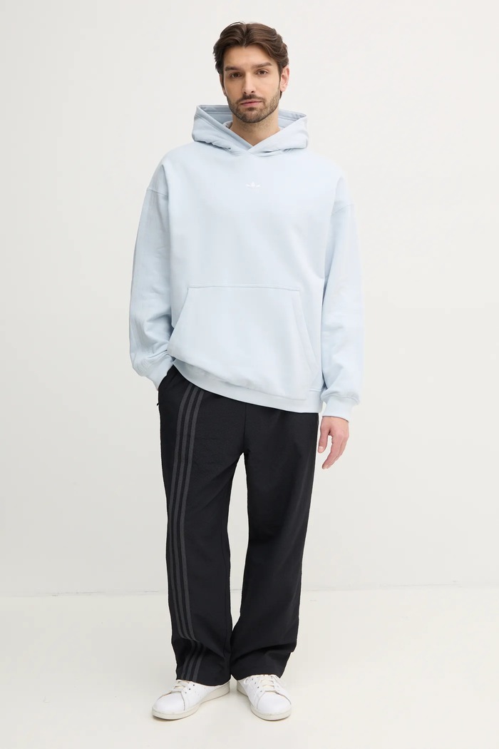 Pamučna dukserica adidas Originals Essential JD3300 plava SS25