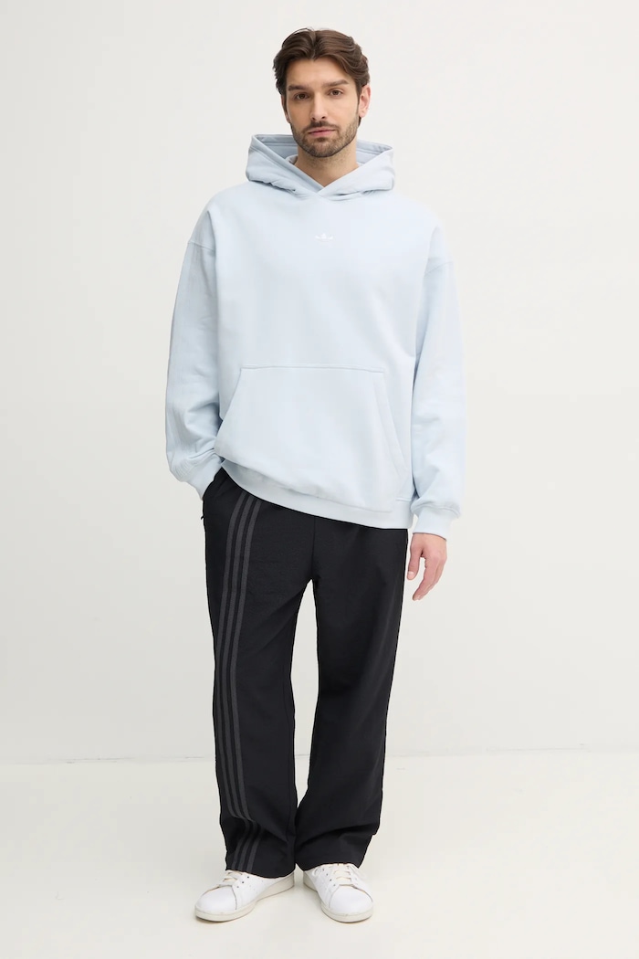 Pamučna dukserica adidas Originals Essential JD3300 plava SS25