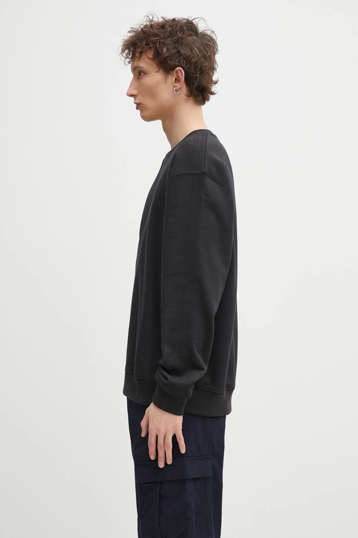 Βαμβακερή μπλούζα adidas Originals Essential JC9574 μαύρο AW25