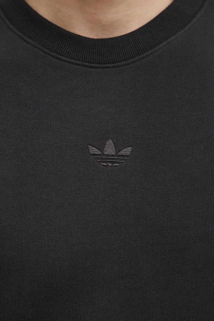 Bombažen pulover adidas Originals Essential JC9574 črna