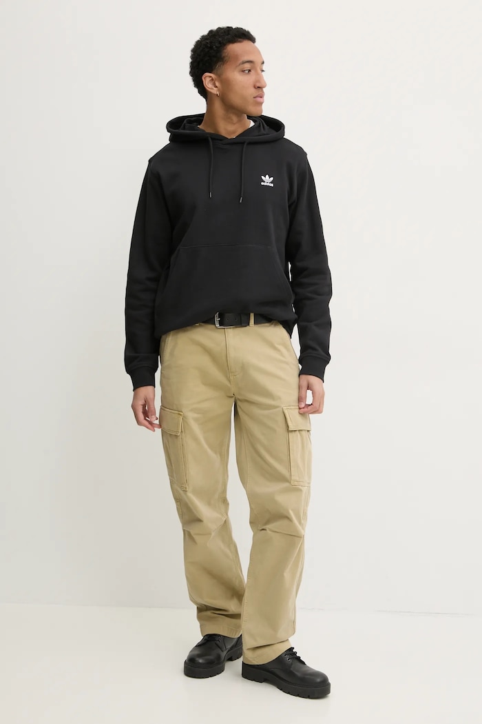 adidas Originals bluza bawełniana Essential JD2404 czarny AW25