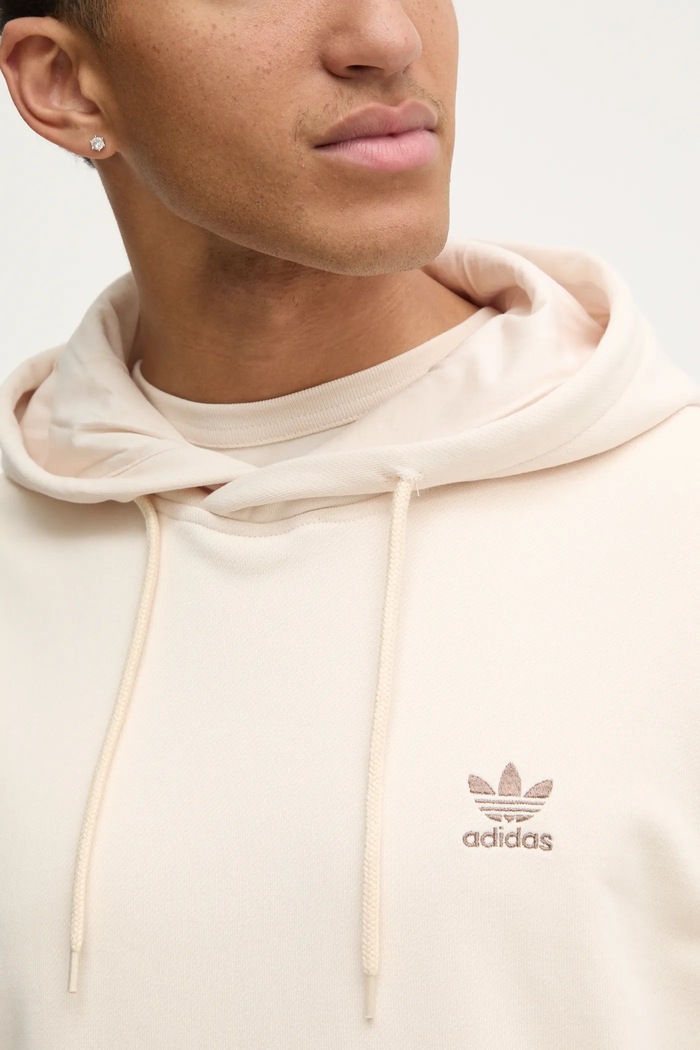 Pamučna dukserica adidas Originals Essential JD2408 bež