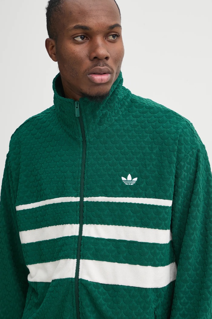 Dukserica adidas Originals Q12 MONOGRAM T zelena JD0696