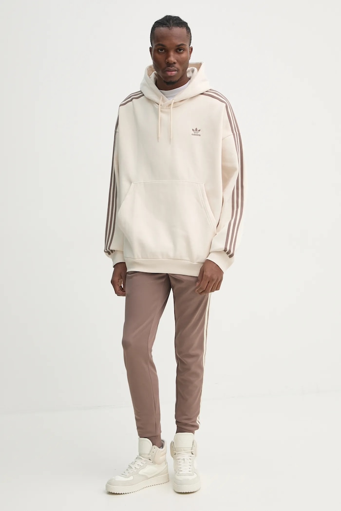 Суичър adidas Originals BAGGY HOODIE JP1073 бежов SS25