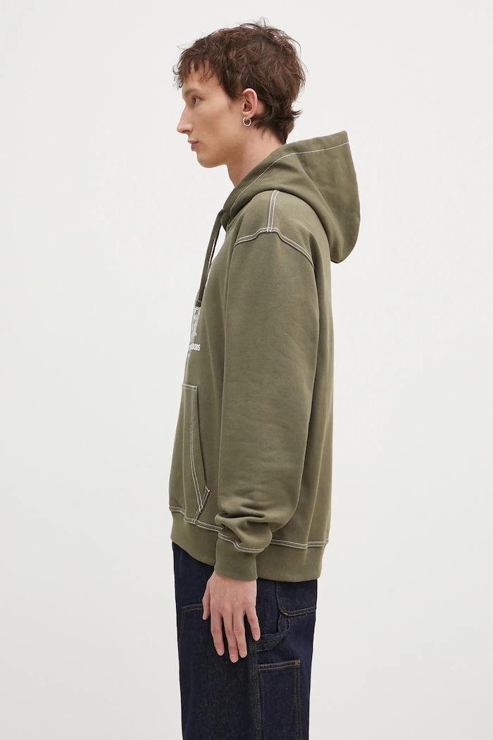 adidas Originals cotton sweatshirt Wabash JP4482 green SS25