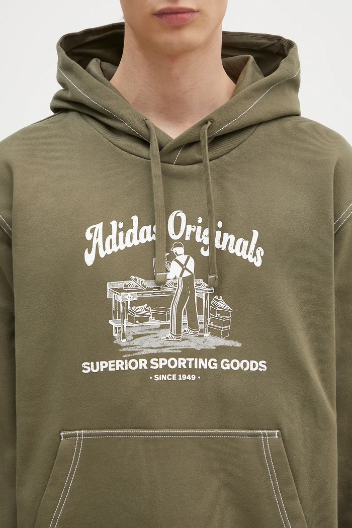 adidas Originals cotton sweatshirt Wabash green JP4482