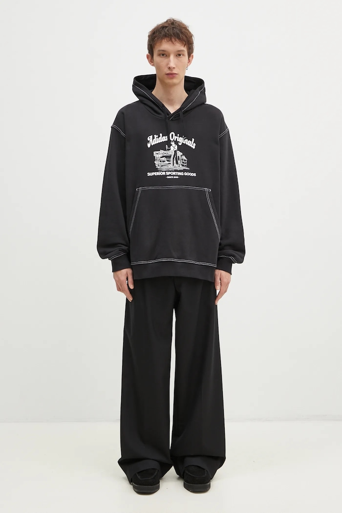 adidas Originals cotton sweatshirt Wabash JP4483 black