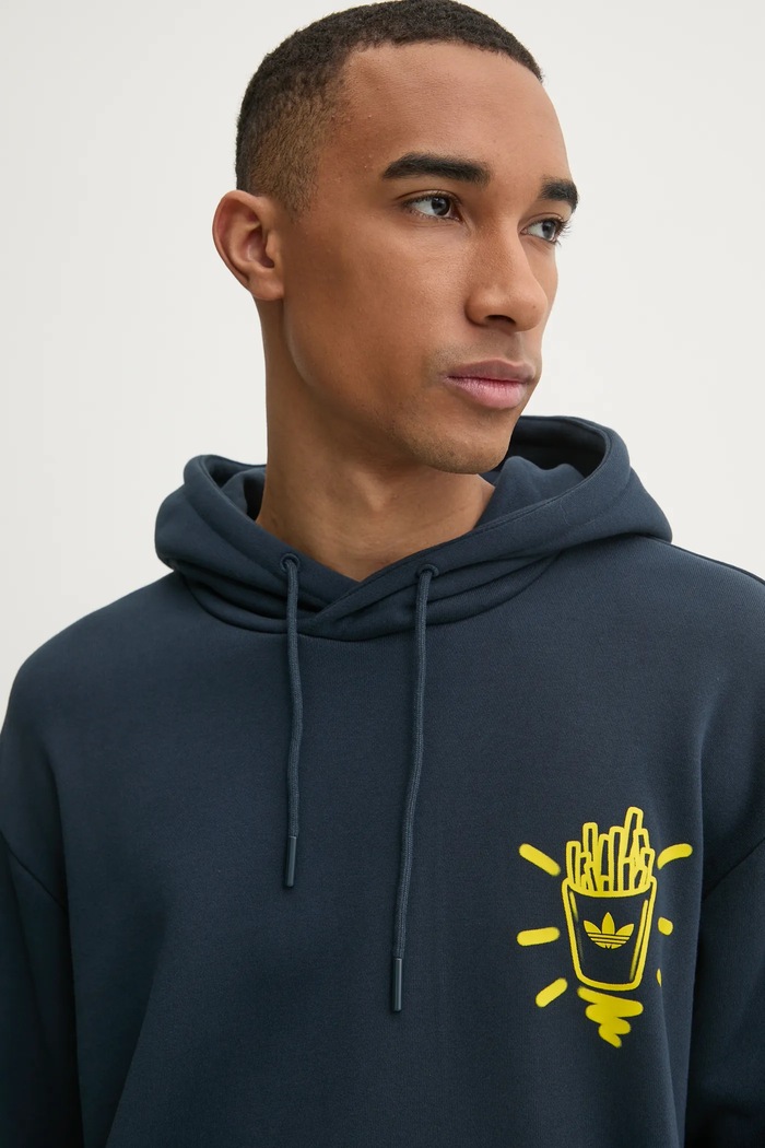 Mikina adidas Originals Q12 TS HOOD BU námořnická modř JN5694