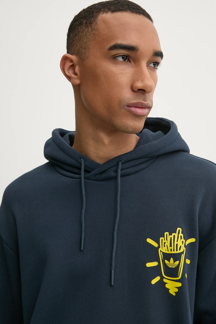 Mikina adidas Originals Q12 TS HOOD BU námořnická modř JN5694