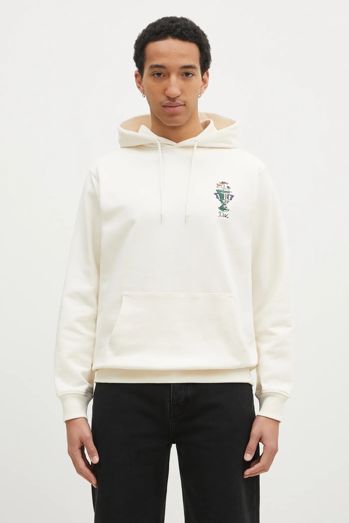 Бавовняна кофта Drôle de Monsieur Le Hoodie Vase бавовна бежевий F.HO174.CO127.CM