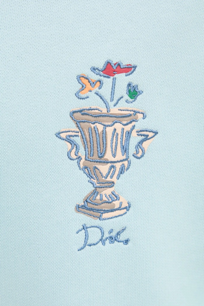 Bavlněná mikina Drôle de Monsieur Le Hoodie Vase F.HO174.CO127.LBE tyrkysová