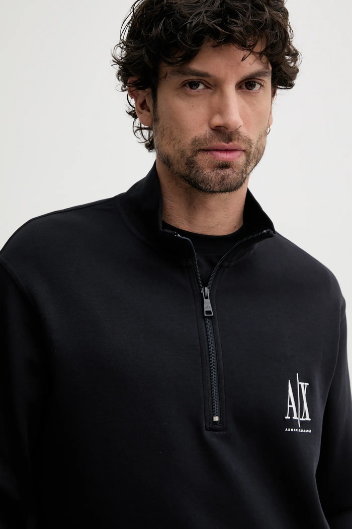 Armani Exchange bluza męska z bawełną granatowy XM000370.AF10818.NOS