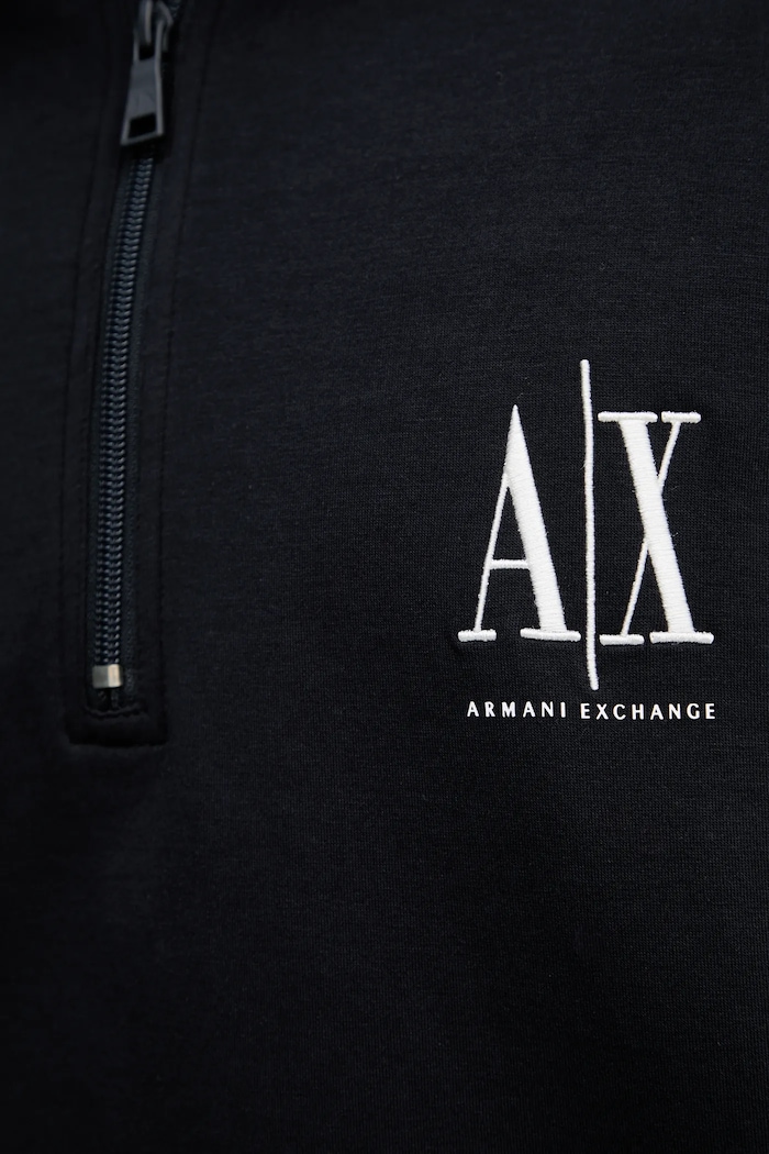 Armani Exchange bluza męska z bawełną XM000370.AF10818.NOS granatowy