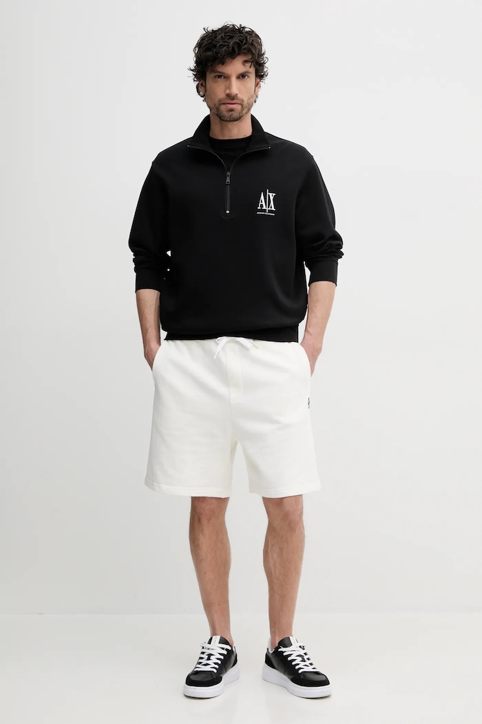 Armani Exchange bluza męska z bawełną XM000370.AF10818.NOS czarny AA00