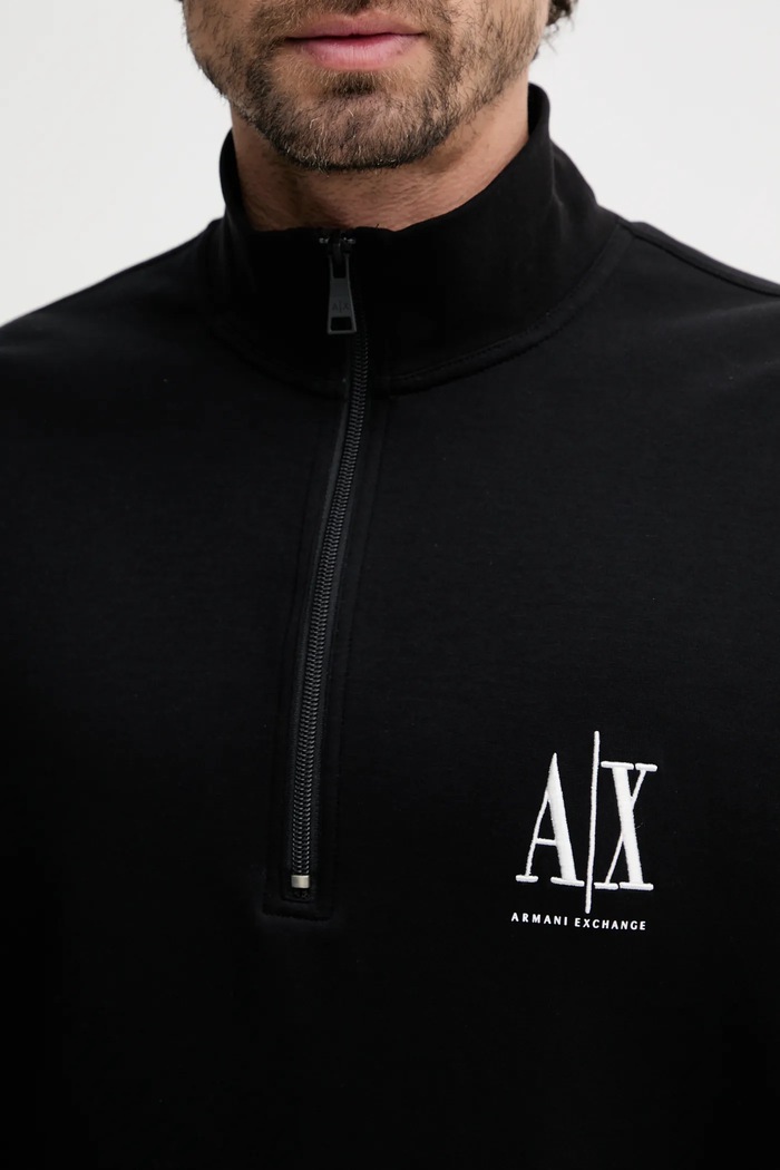 Armani Exchange bluza męska z bawełną XM000370.AF10818.NOS czarny
