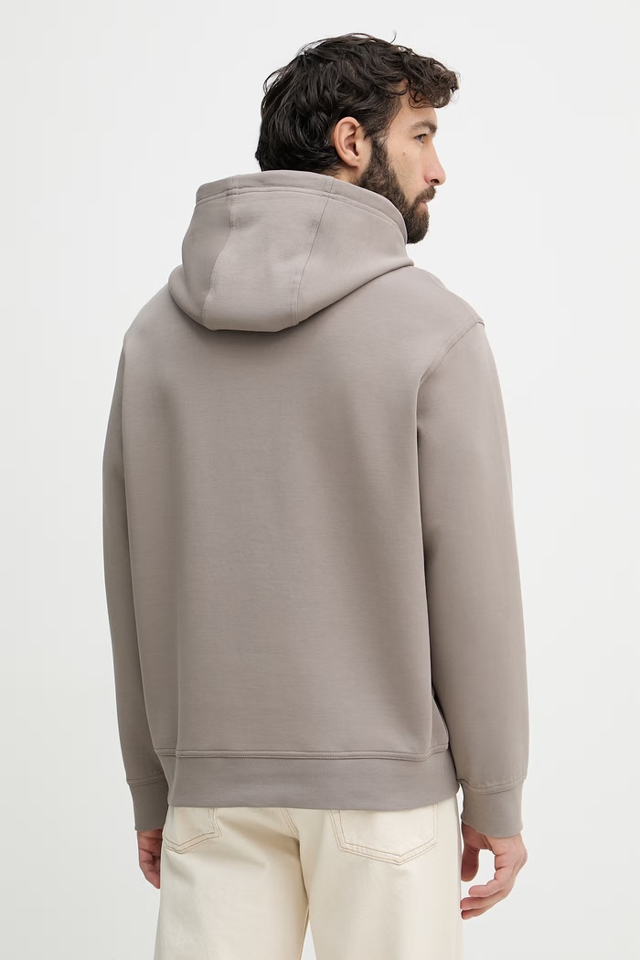 Oblečení Armani Exchange mikina s kapucí pánská s bavlnou XM000369.AF10818.NOS hnědá