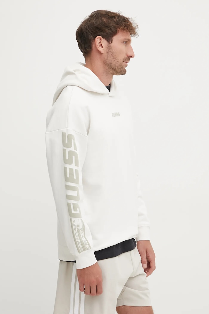 Guess bluza DALIM z kapturem biały Z4BQ03.KAIJ1