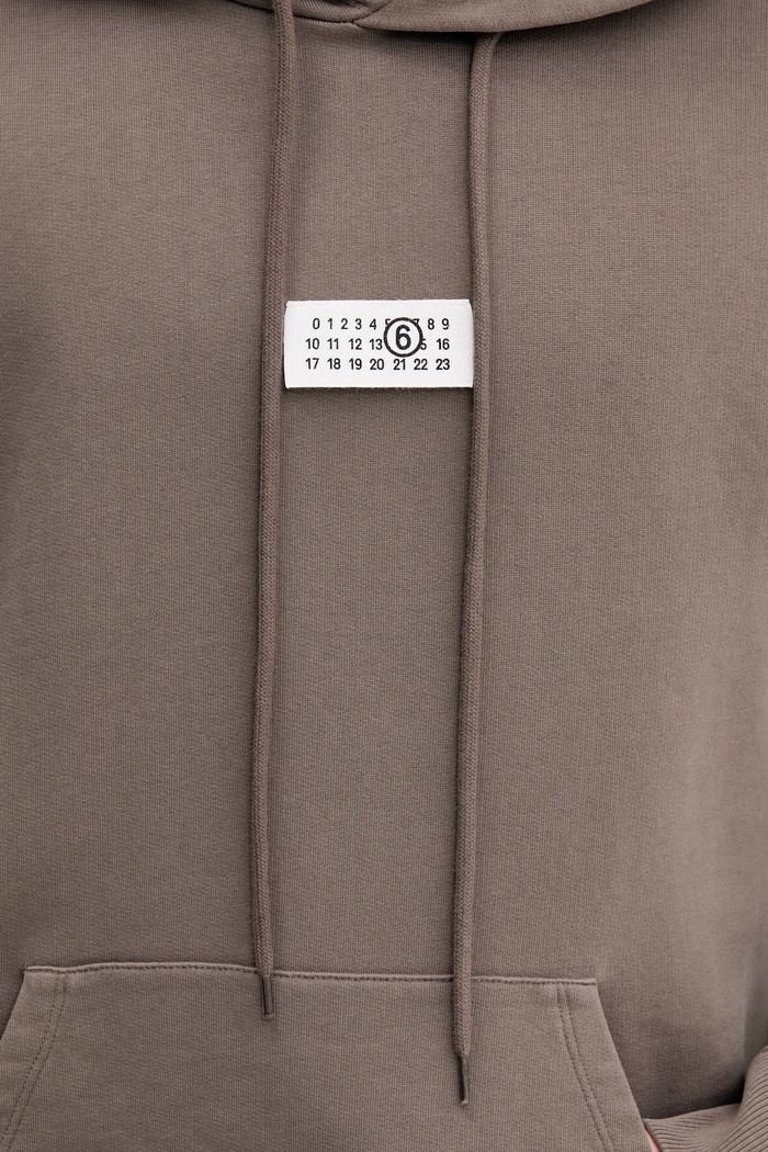 MM6 Maison Margiela bluza bawełniana SH0GU0018 brązowy