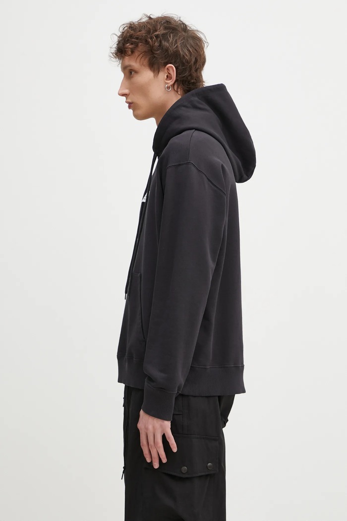 Pamučna dukserica MM6 Maison Margiela SH0GU0018 crna SS25