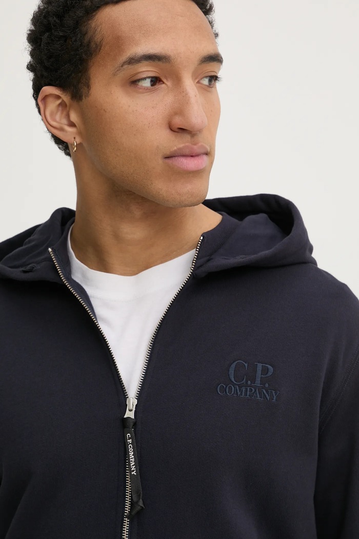 C.P. Company bluza bawełniana granatowy 18CMSS044A005086W