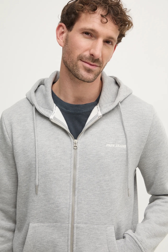 Pepe Jeans bluza DAMIAN ZIP szary PM582752