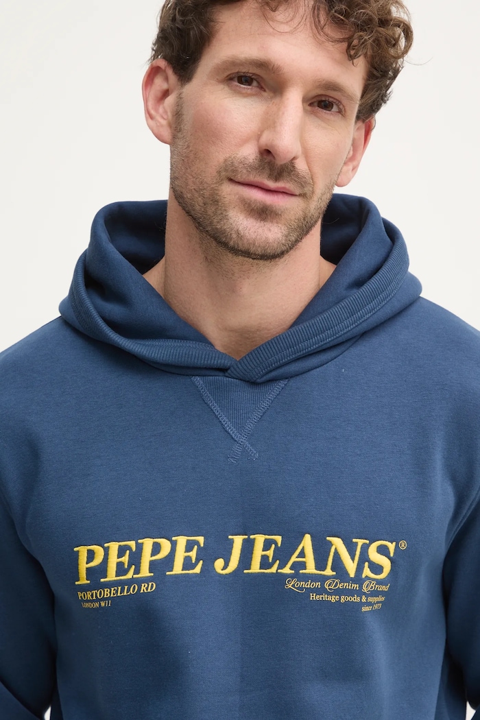 Mikina Pepe Jeans DYLAN HOODIE tmavomodrá PM582755