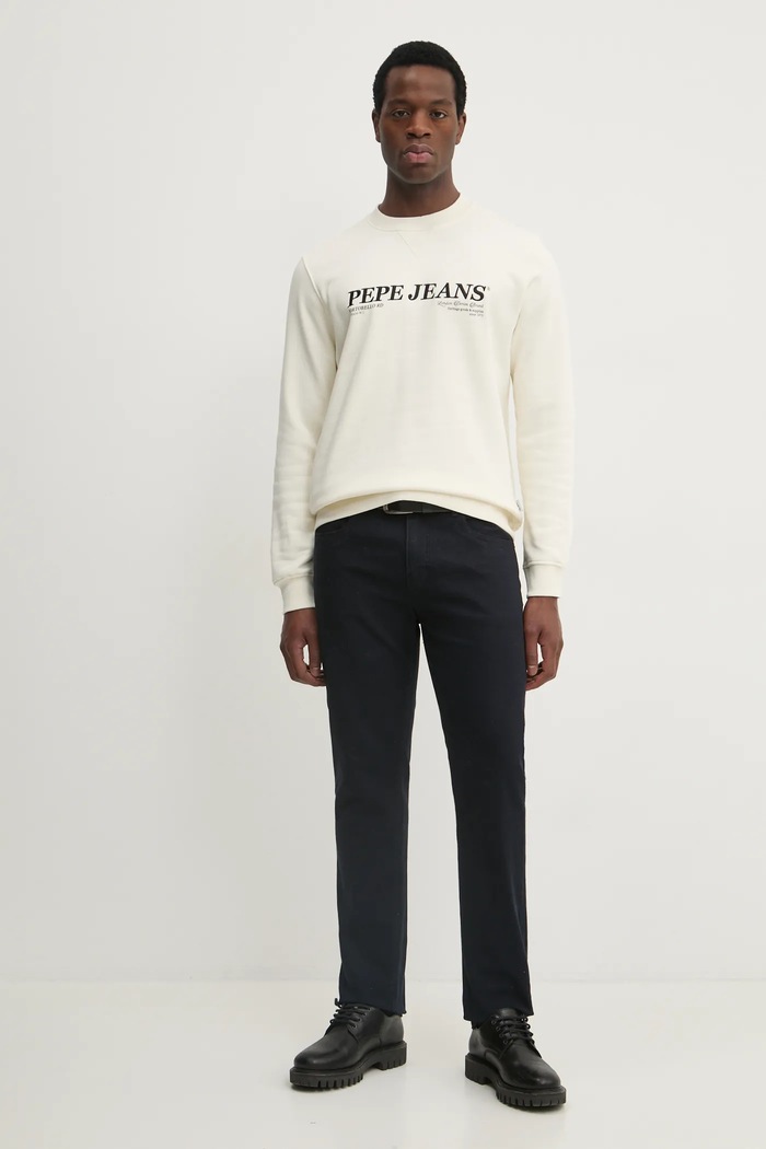 Mikina Pepe Jeans DYLAN CREW PM582756 béžová SS25