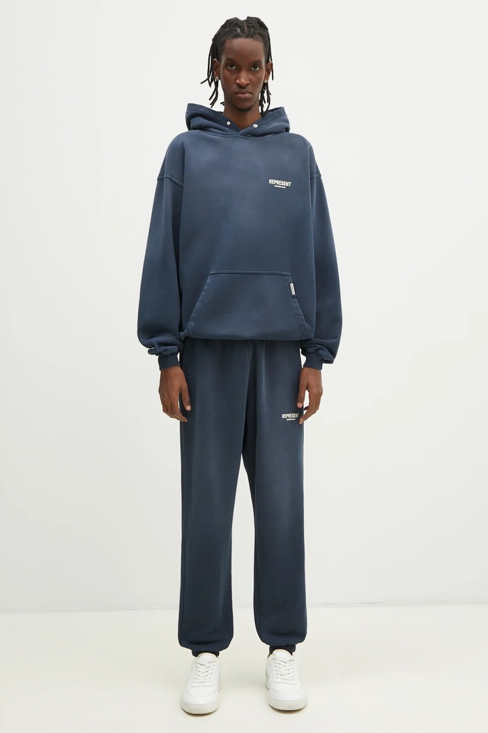 Represent cotton sweatshirt Owners Club Hoodie OCM41113.224 blue