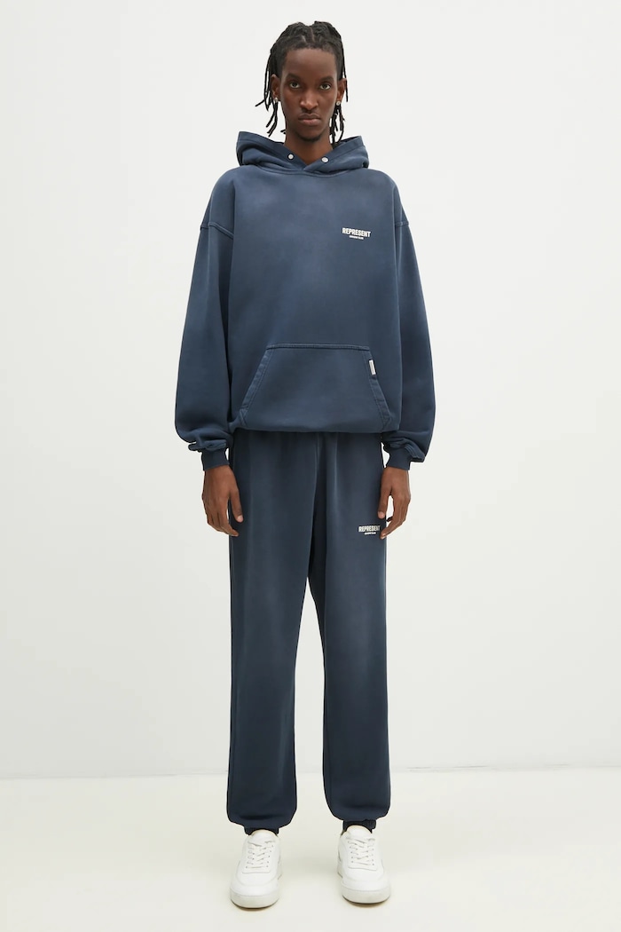 Represent cotton sweatshirt Owners Club Hoodie OCM41113.224 blue