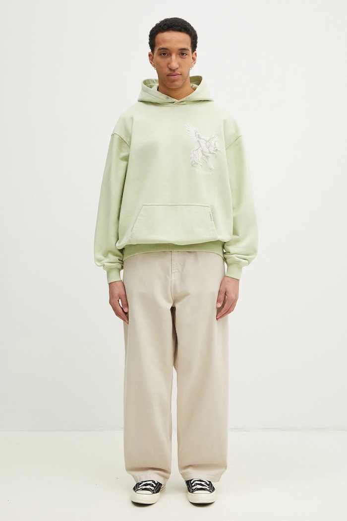 Памучен суичър Represent Elegance In Motion Hoodie MLM41065.37 зелен
