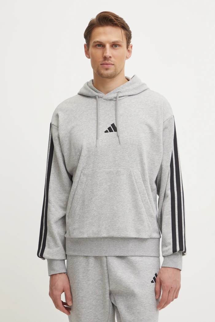 Mikina adidas Essentials sivá JD1871