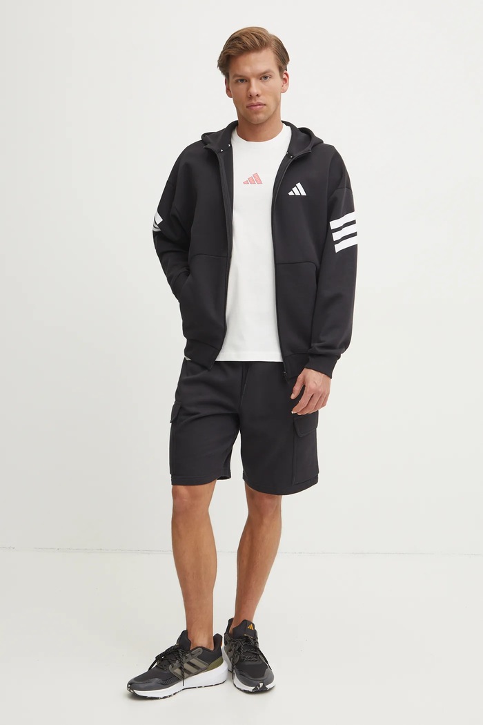 adidas felső Future Icons JD4827 fekete AW25