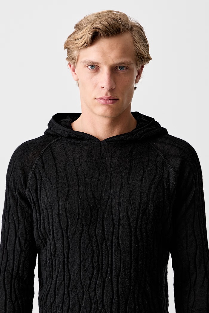 HELIOT EMIL sweater with wool Men's black SS25.M.07.070.BLK01