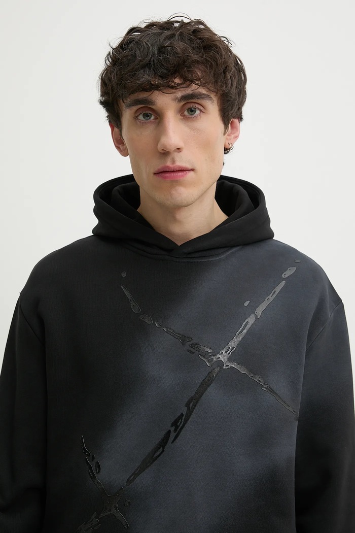 Хлопковая кофта Heliot Emil серый SS25.M.08.072.BLK01