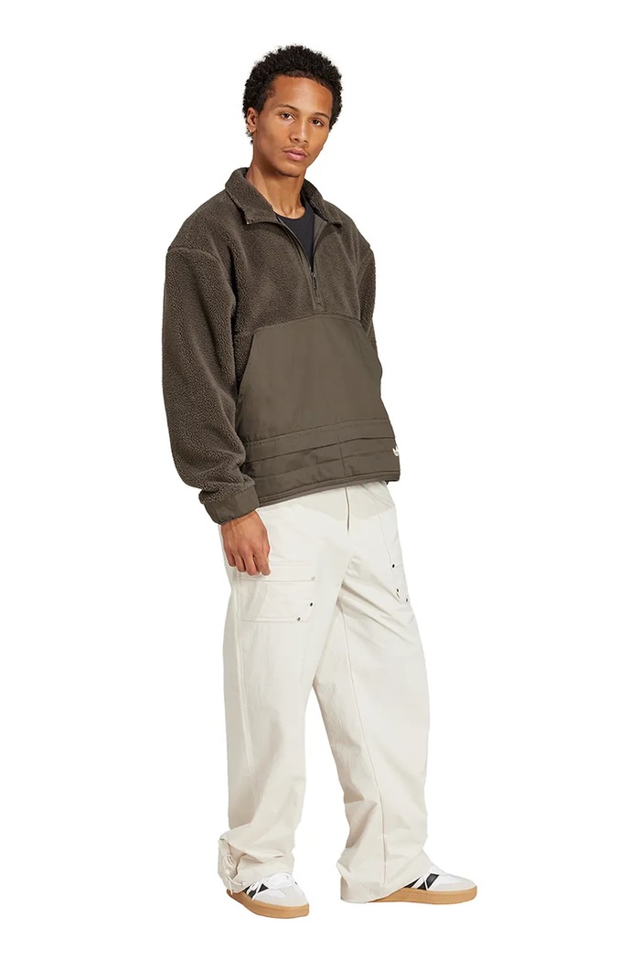 adidas Originals bluza polarowa Premium Essentials Full Zip JD3344 zielony SS25