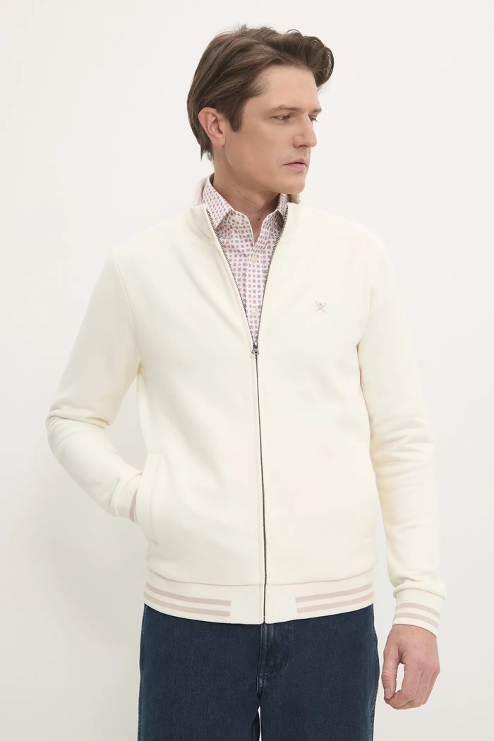 Hackett London bluza uni bej HM581313
