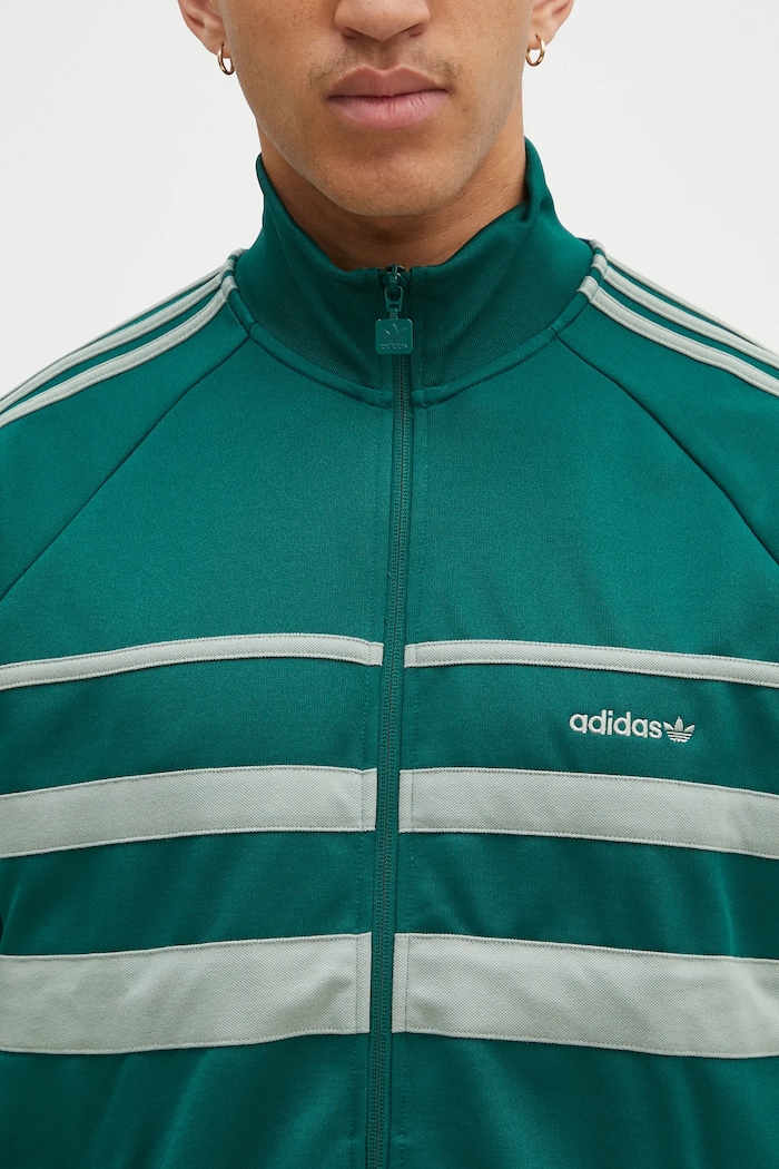 Суичър adidas Originals First Tracktop зелен JP1041